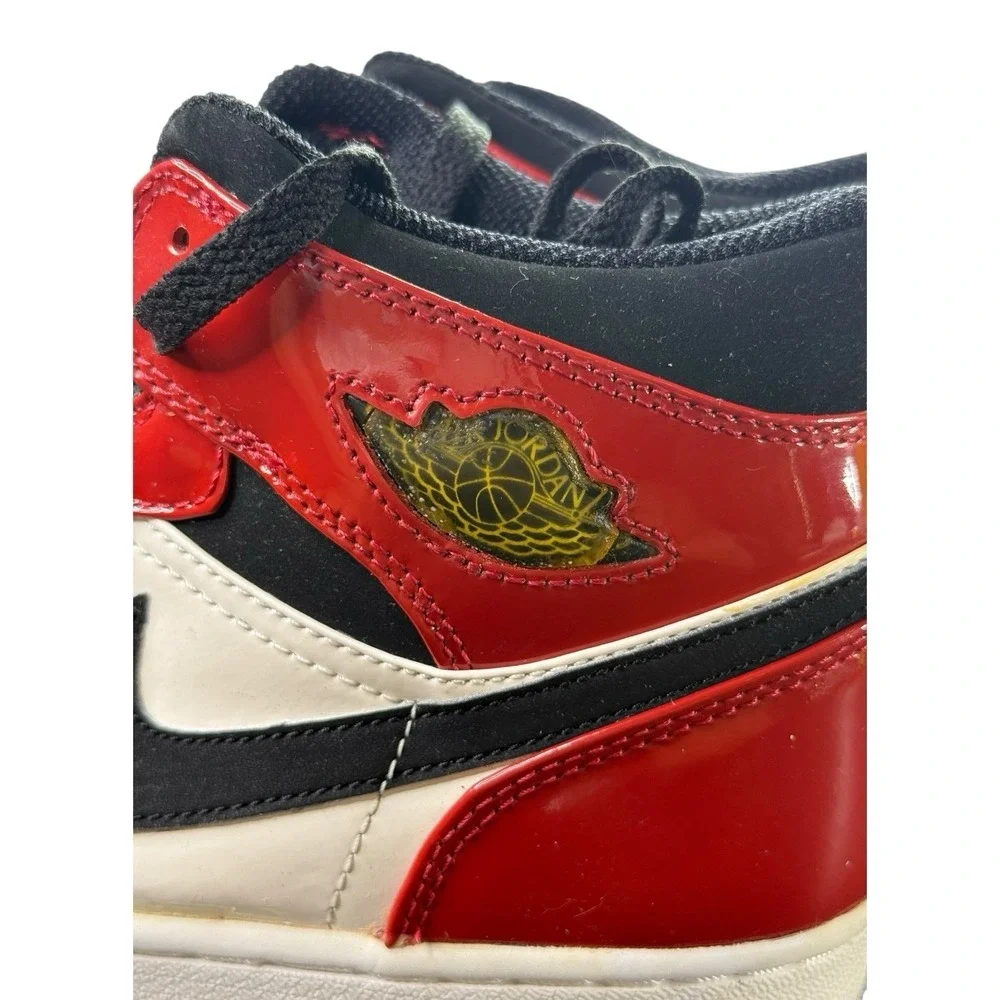 Air Jordan 1 Retro Mid Patent 2003 Chicago 136085-106 OG BOX Card Men's Size 8.5